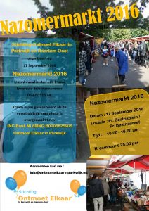 Poster Nazomermarkt 2016