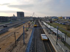 Perron aanpassing op station Haarlem Spaarnwoude.