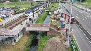 Voortgang bouw liften en hellingbanen station haarlem-Spaarnwoude