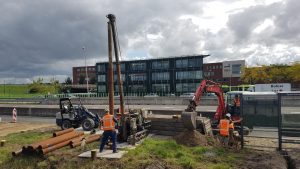 Voortgang bouw liften en hellingbanen station haarlem-Spaarnwoude